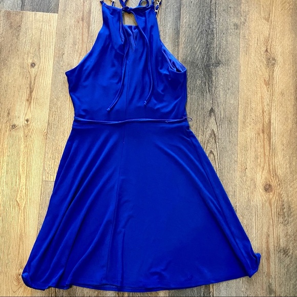 Teeze Me Royal Blue Sleeveless Dress Size M - Picture 3 of 7
